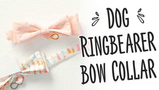 Sew a Dog Ringbearer Bow Collar