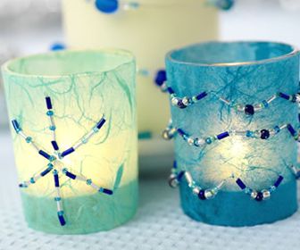 Beaded Candles & Candle Holders