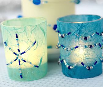 Beaded Candles & Candle Holders