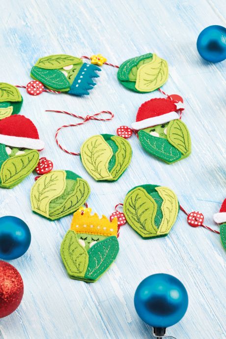 Brussels Sprouts Christmas Bunting