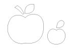 Apple Applique Teacher Gift Templates