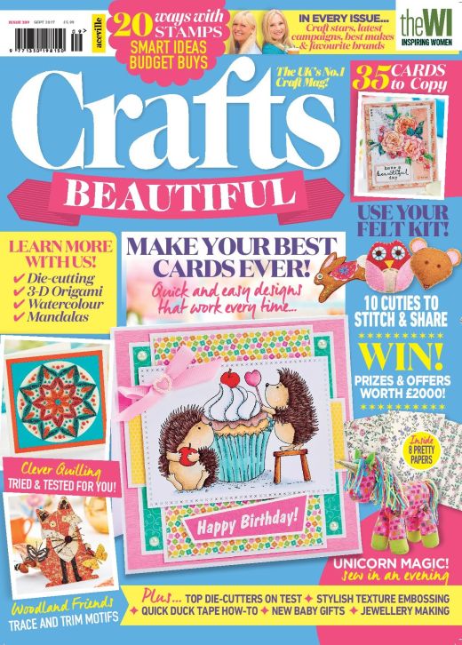 Crafts Beautiful September 2017 Issue 309 Template Pack