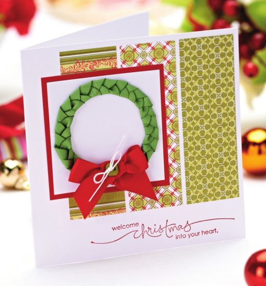 Seven different ideas for using ribbons in your seasonal greetings