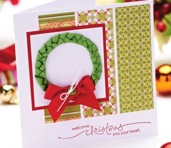 Seven different ideas for using ribbons in your seasonal greetings