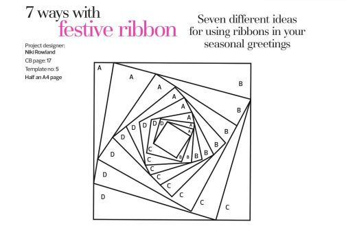 Seven different ideas for using ribbons in your seasonal greetings