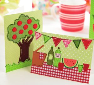 Sew a summery card
