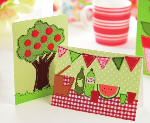 Sew a summery card