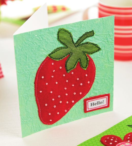 Sew a summery card