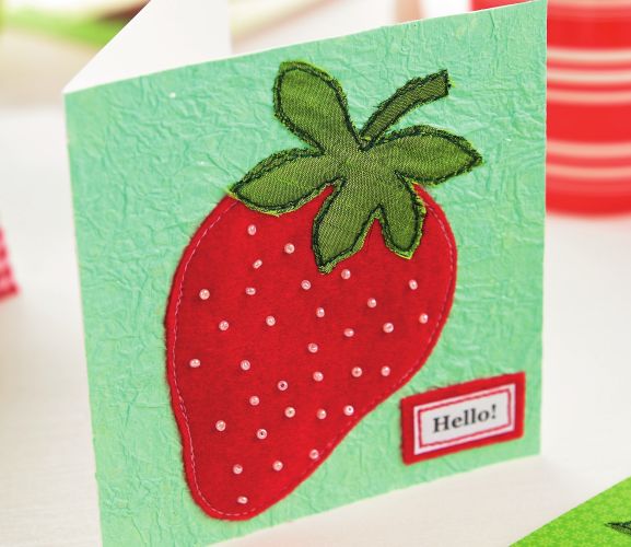 Sew a summery card