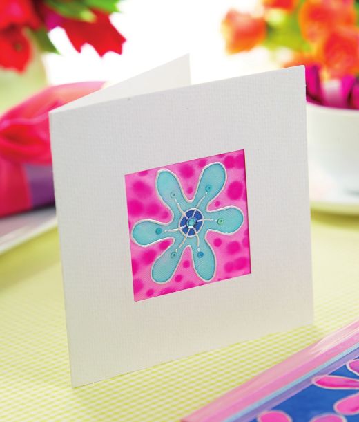 Silk Painting Card