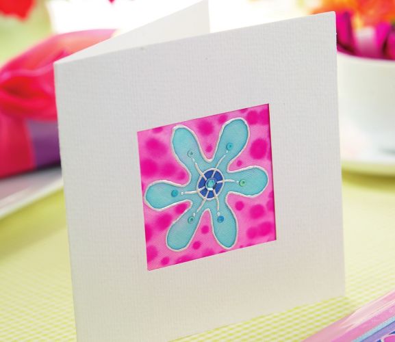 Silk Painting Card