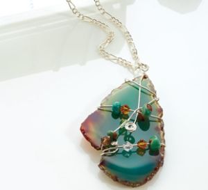 Dyed Agate Necklace