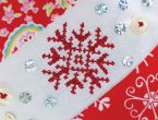 Snowflake Cross-Stitch Stocking