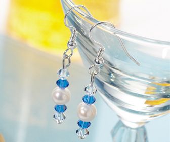 Something Blue Drop Earrings