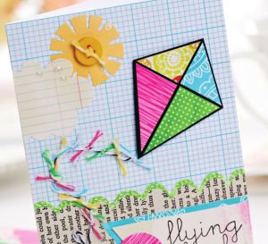 Spring-Themed Greetings With Book Page Embellishments