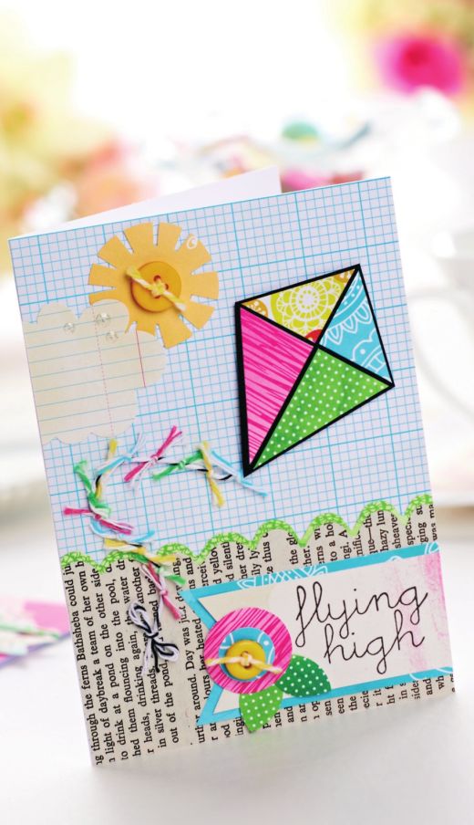 Spring-Themed Greetings With Book Page Embellishments