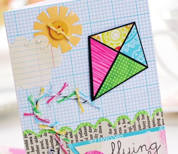 Spring-Themed Greetings With Book Page Embellishments