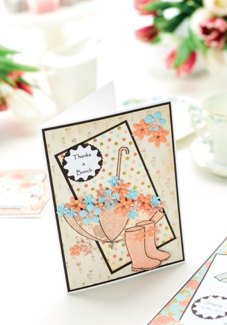 Spring Showers Umbrella Card Motifs Spring Showers Umbrella Card Motifs