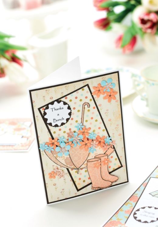 Spring Showers Umbrella Card Motifs