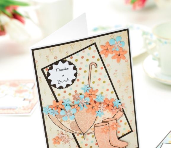 Spring Showers Umbrella Card Motifs