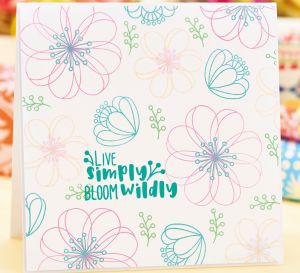 Simple Stamped Flower Card