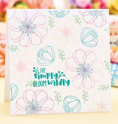 Simple Stamped Flower Card Simple Stamped Flower Card
