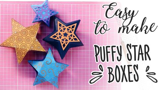 Puffy Star Boxes Template