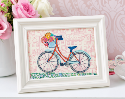 Stitched Bicycle Sampler Project