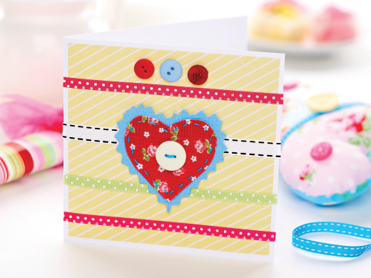 Stitched Heart Card