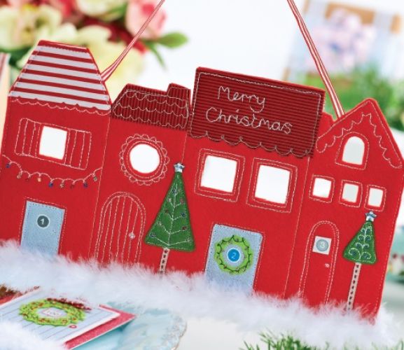Christmas Street Scene Motif