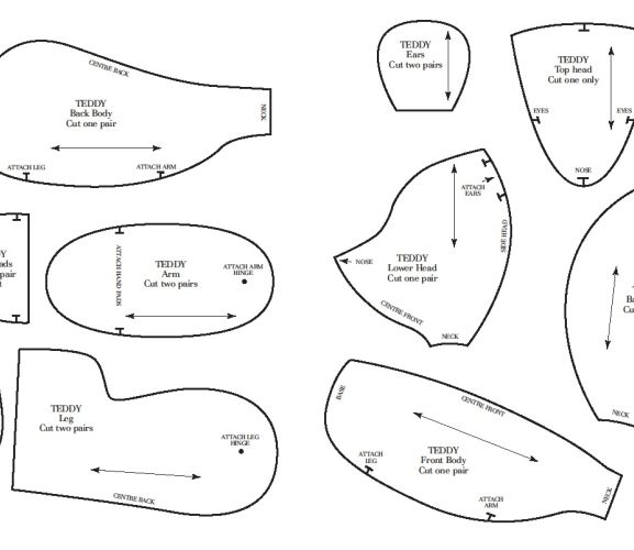 make your own teddy bear pattern