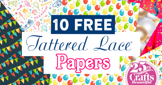 10 FREE Tattered Lace Celebration Papers