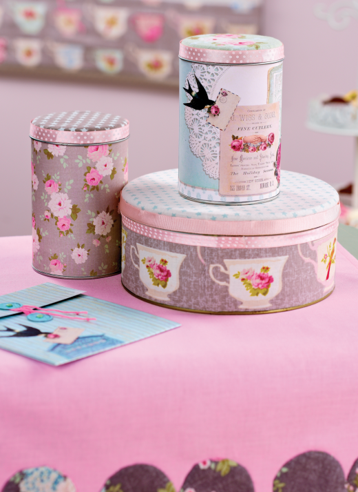 Tea Party Noticeboard & Storage Tins