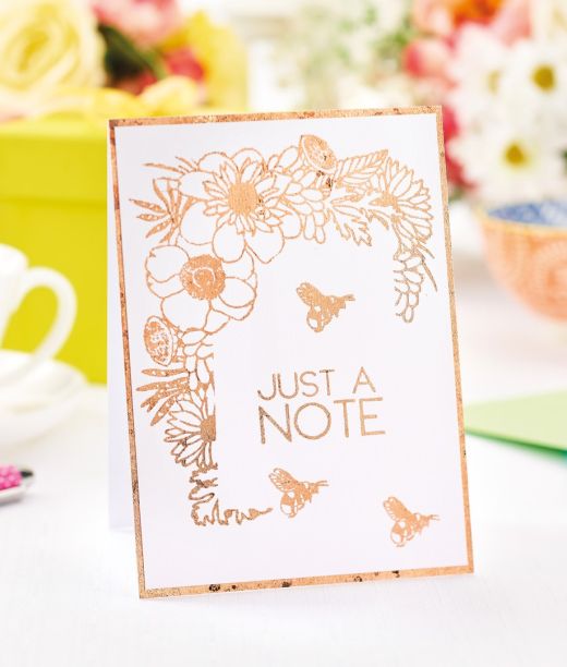 Metallic Gilding Thank You Card