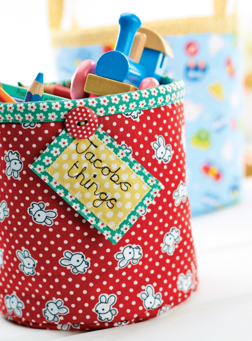 Fabric toy store bins
