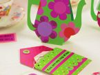 Trio Of Bright Cards For A Tea Party