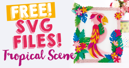FREE SVG Files! Tropical Scene