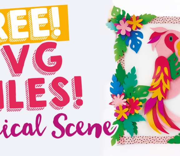 FREE SVG Files! Tropical Scene