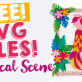 FREE SVG Files! Tropical Scene