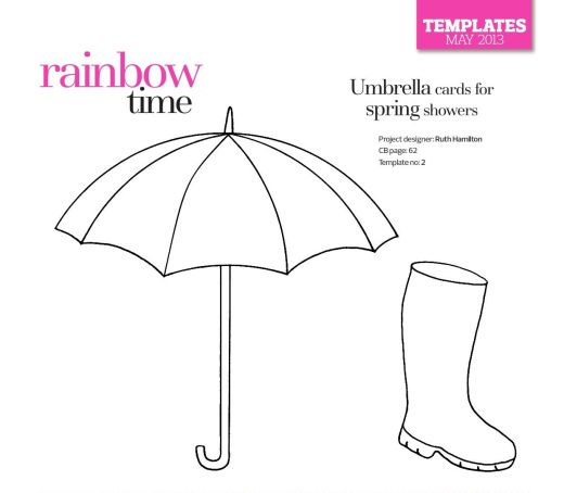 Umbrella Cards For Spring Showers