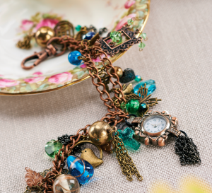 Upcycled Charm Bracelet