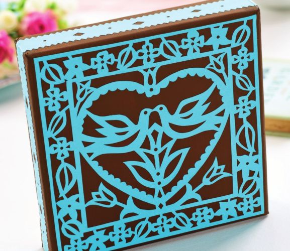 Use Ellen Kharade’s Designs To Papercut Wedding Treats