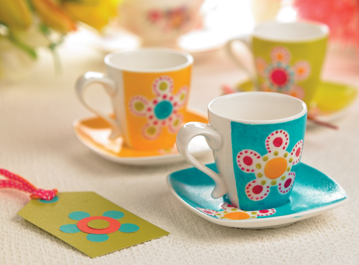 Vibrant Hand-Painted Crockery