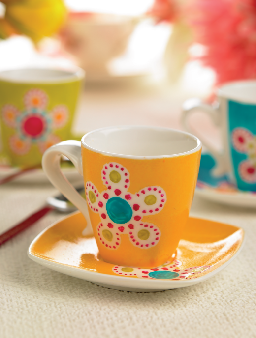 Vibrant Hand-Painted Crockery