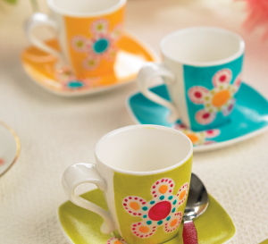 Vibrant Hand-Painted Crockery