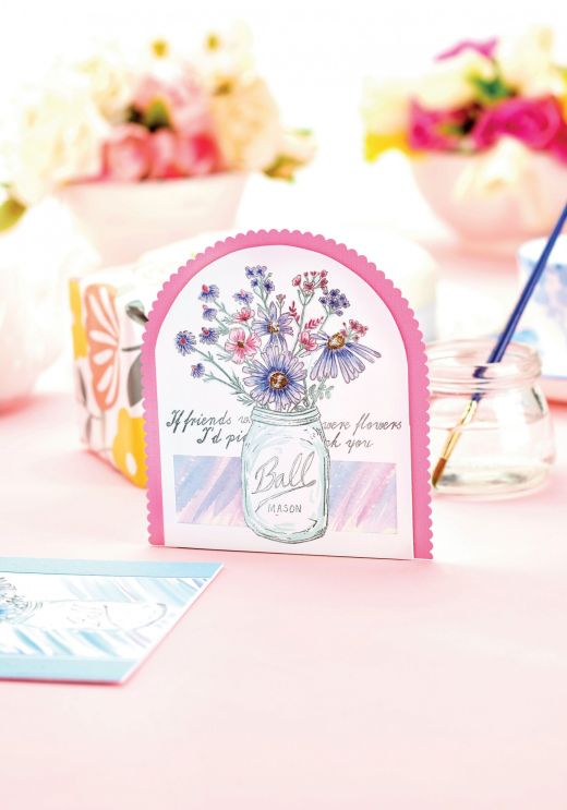 Paint Watercolour Flower Greetings