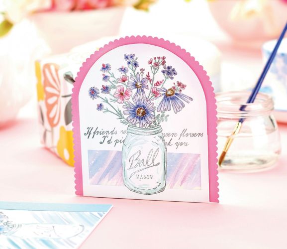 Paint Watercolour Flower Greetings