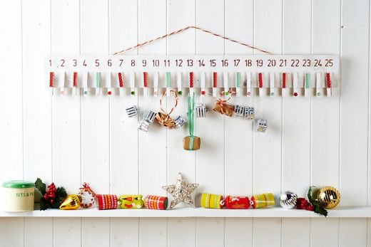 Wooden Peg Advent Calendar