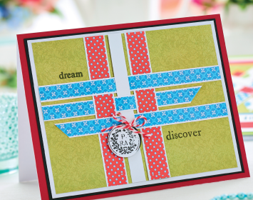 Woven Washi Tape Card Woven Washi Tape Card