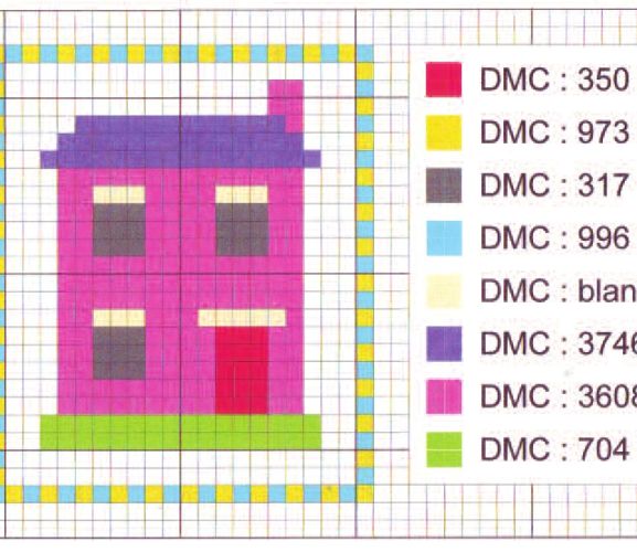 X-Stitch House Motif